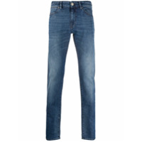 Pt05 Calça jeans skinny com efeito desbotado - Azul