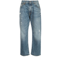 R13 Calça jeans boyfriend Bain com cintura média - Azul