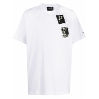 Raf Simons X Fred Perry Camiseta de algodão com estampa gráfica - Branco