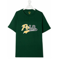 Ralph Lauren Kids Camiseta decote careca com estampa de logo - Verde