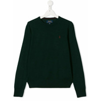 Ralph Lauren Kids Suéter com logo bordado - Verde