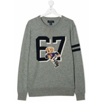 Ralph Lauren Kids Suéter Teddy Bear - Cinza