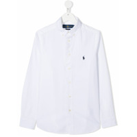 Ralph Lauren Kids TEEN long sleeve button-down shirt - Branco