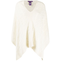 Ralph Lauren Poncho de cashmere e tricô - Neutro