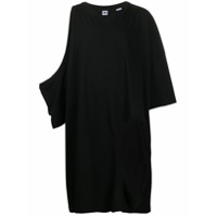 Random Identities Blusa oversized assimétrica - Preto