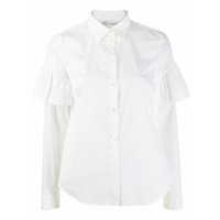 RedValentino Camisa com babados nas mangas - Branco