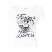 RedValentino Camiseta Forever Lovers - Branco