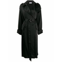 RedValentino Trench coat com abotoamento duplo e cinto - Preto