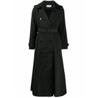 RedValentino Trench coat com pregas e abotoamento duplo - Preto