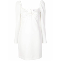 RedValentino Vestido reto com detalhe de laço - Branco