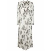 RedValentino Vestido reto com estampa floral - Neutro