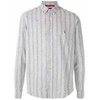 RESERVA Camisa com textura horizontal - Branco