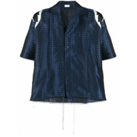 Rhude Camisa mangas curtas com estampa geométrica - Azul