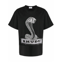 Rhude Camiseta com estampa de logo gráfico - Preto