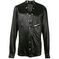 Rick Owens Camisa com botão de pressão - Preto