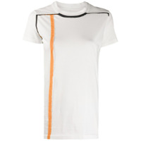 Rick Owens DRKSHDW Camiseta com detalhe contrastante - Branco