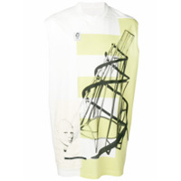 Rick Owens DRKSHDW Camiseta com estampa gráfica - Branco