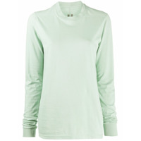Rick Owens DRKSHDW Camiseta mangas longas de algodão - Verde