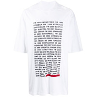 Rick Owens DRKSHDW Camiseta oversized esportiva - Branco