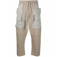Rick Owens DRKSHDW contrast-pocket cropped trousers - Neutro