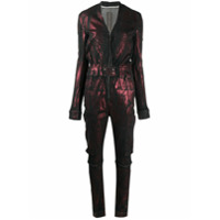 Rick Owens DRKSHDW Macacão metálico - Vermelho