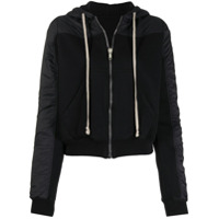 Rick Owens DRKSHDW Moletom de capuz com zíper - Preto