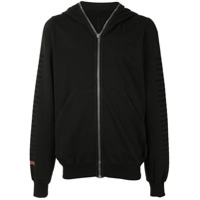 Rick Owens DRKSHDW Moletom de capuz com zíper - Preto