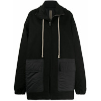 Rick Owens DRKSHDW oversize padded coat with drawstring detail - Preto