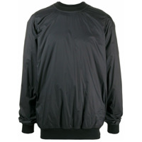 Rick Owens DRKSHDW rear zip sweatshirt jacket - Preto