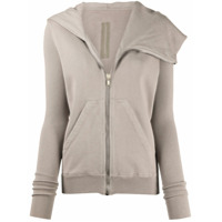 Rick Owens DRKSHDW Suéter mangas longas com zíper - Cinza