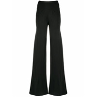 Rick Owens high-waisted flared trousers - Preto