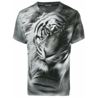 Roberto Cavalli Camiseta com estampa Heritage - Preto