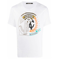 Roberto Cavalli Camiseta com tachas no busto - Branco