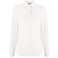 Rochas Camisa de alfaiataria com colarinho pontiagudo - Branco