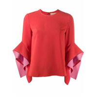 Roksanda Blusa com punhos assimétricos - Vermelho