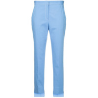 Rosetta Getty contrast stitch tapered trousers - Azul