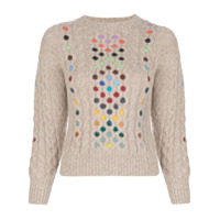 Rosie Assoulin Suéter de tricô contrastante - Neutro