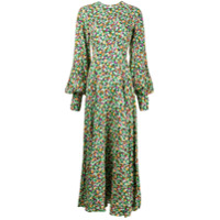 ROTATE Vestido longo com estampa floral - Verde