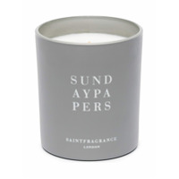 Saint Fragrance Sunday Papers candle (200g) - Cinza