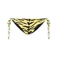 Saint Laurent Biquíni com estampado de tigre - Amarelo