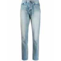 Saint Laurent Calça jeans cenoura slim - Azul