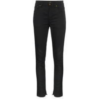 Saint Laurent Calça jeans skinny cintura alta - Preto