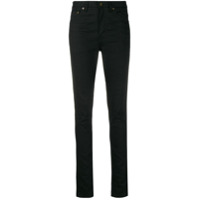 Saint Laurent Calça jeans skinny cintura média - Preto