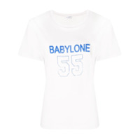 Saint Laurent Camiseta com estampa 'Babylone' - Neutro