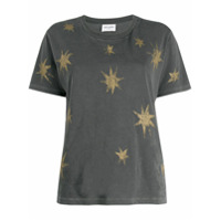 Saint Laurent Camiseta com estampa de estrela - Cinza