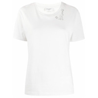 Saint Laurent Camiseta com estampa de guitarra - Branco