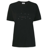 Saint Laurent Camiseta com estampa de logo em constelação - Preto