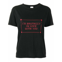 Saint Laurent Camiseta com estampa 'I'm Brutally In Love With You' - Preto