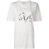 Saint Laurent Camiseta com estampa Love - Branco