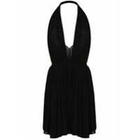 Saint Laurent Vestido mini frente única - Preto